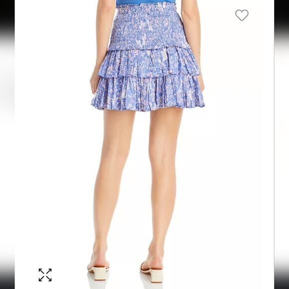 Sundry Dresses & Skirts - Sundry Wild Floral Tiered Ruffled Mini skirt Coquette Fairycore Romantic Garden